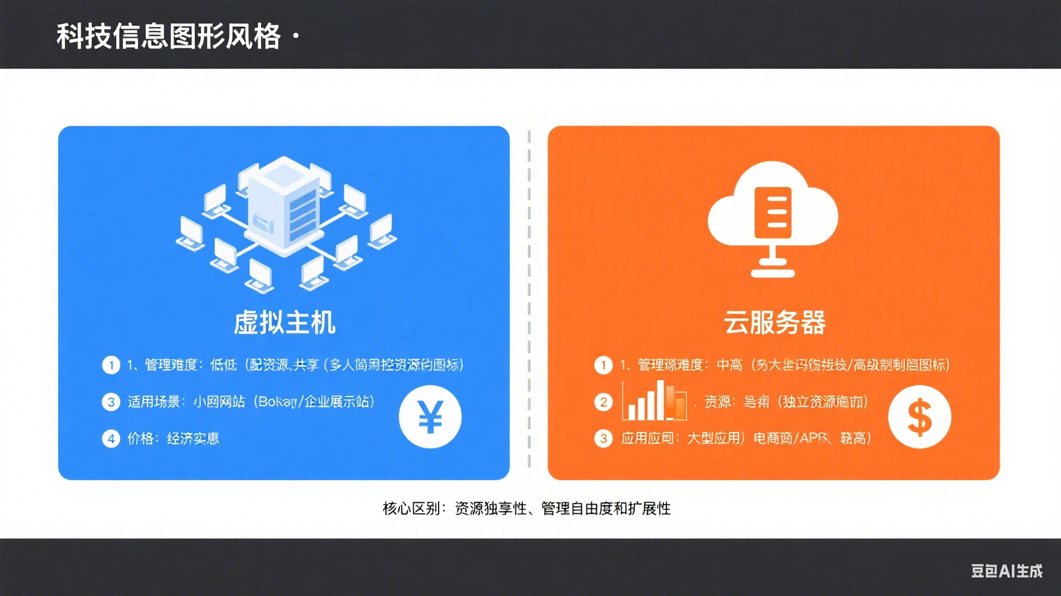 虚拟主机和云服务器区别详解，建站如何选择？